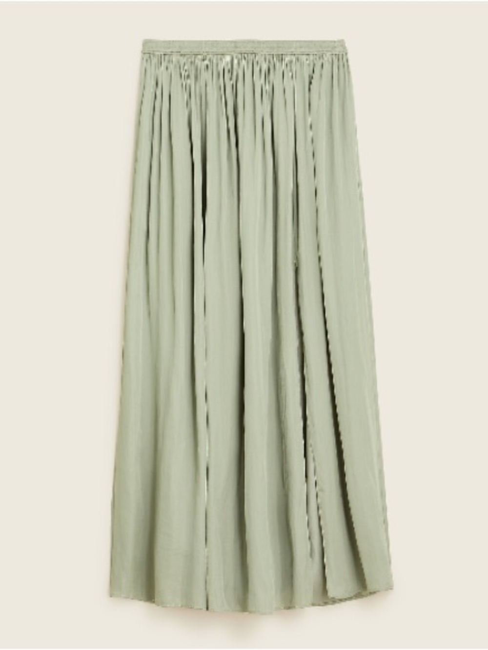 J. Crew Featherweight Side-Slit Satin Maxi Skirt